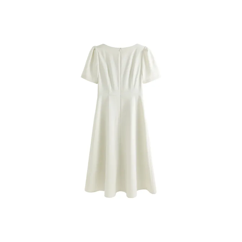 SUBEN Short Sleeved Dresses Women's Light Green-1