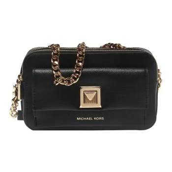 MICHAEL KORS Sylvia Leather Crossbody Bag Shoulder Bag Women's Black