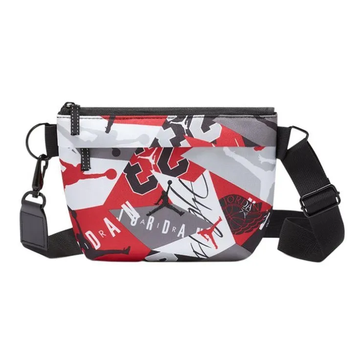 Jordan Polyester Fanny Pack Shoulder Bag Crossbody Bag Regular Unisex Red Gray White-4