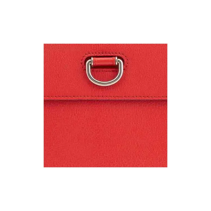 Burberry Goatskin Clutch Regular Women's Bright Red-5