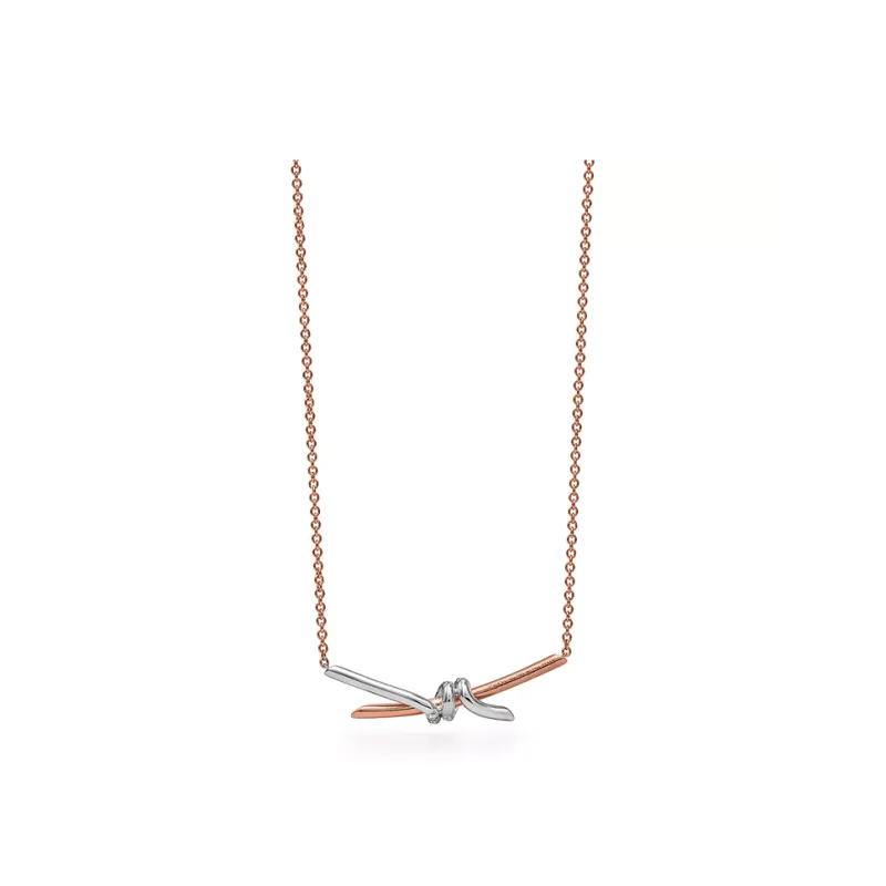 TIFFANY & CO. 18K Rose Gold Necklaces Women's-1