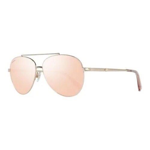 Swarovski Metal Aviator Sunglasses Women's Silver