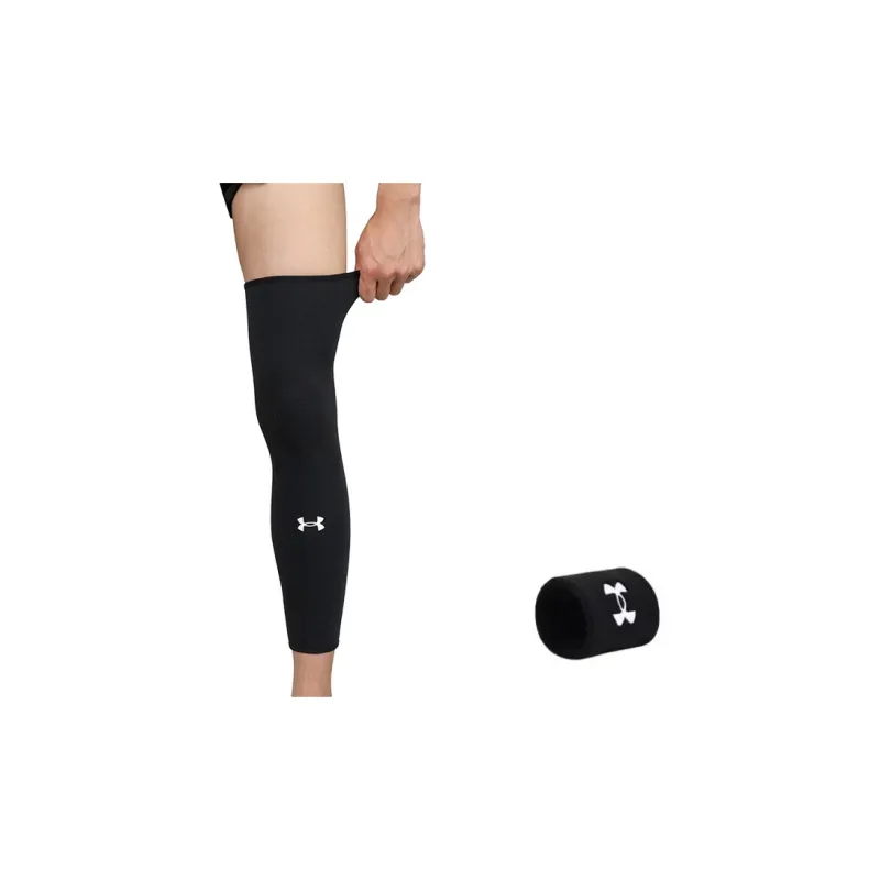 Under Armour Running Mountaineering Leg Guards Breathable Warm Protective Black Unisex-1