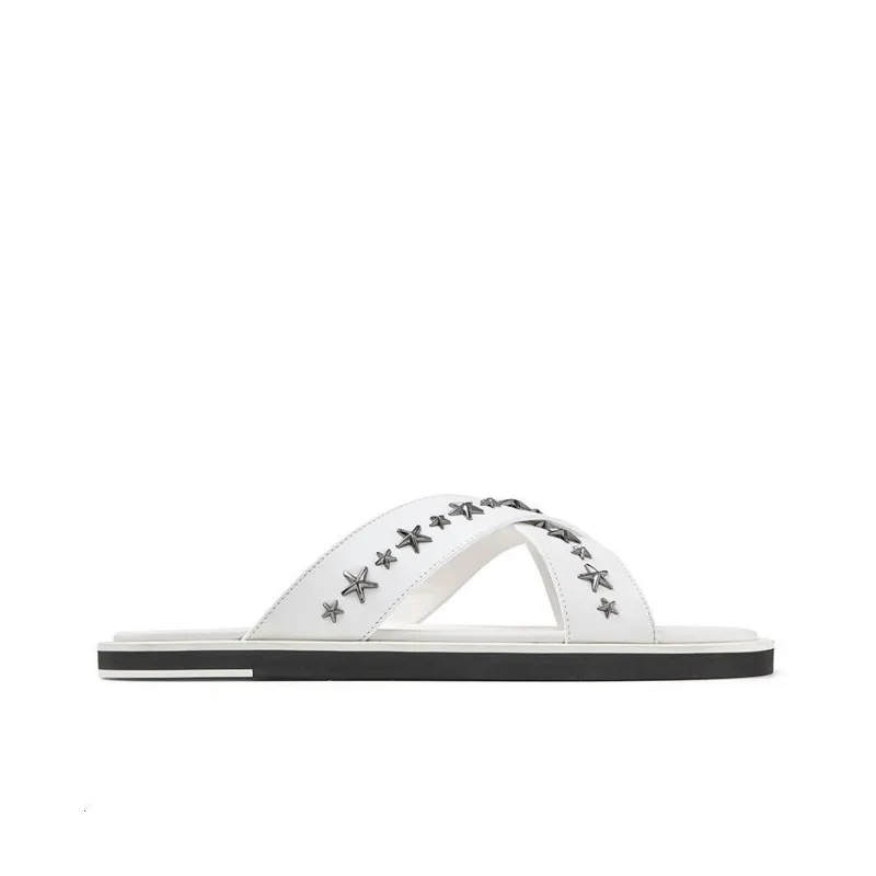 Jimmy Choo Slide Slippers Men's White-1