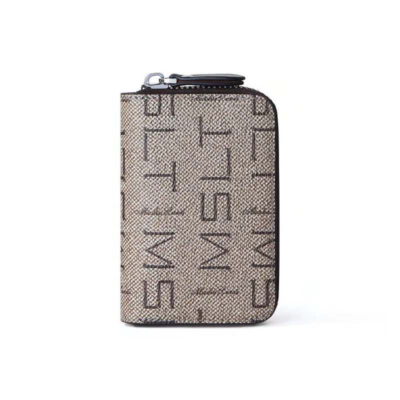 MashaLanti PVC Wallets Card Holders Regular Unisex Gray-1