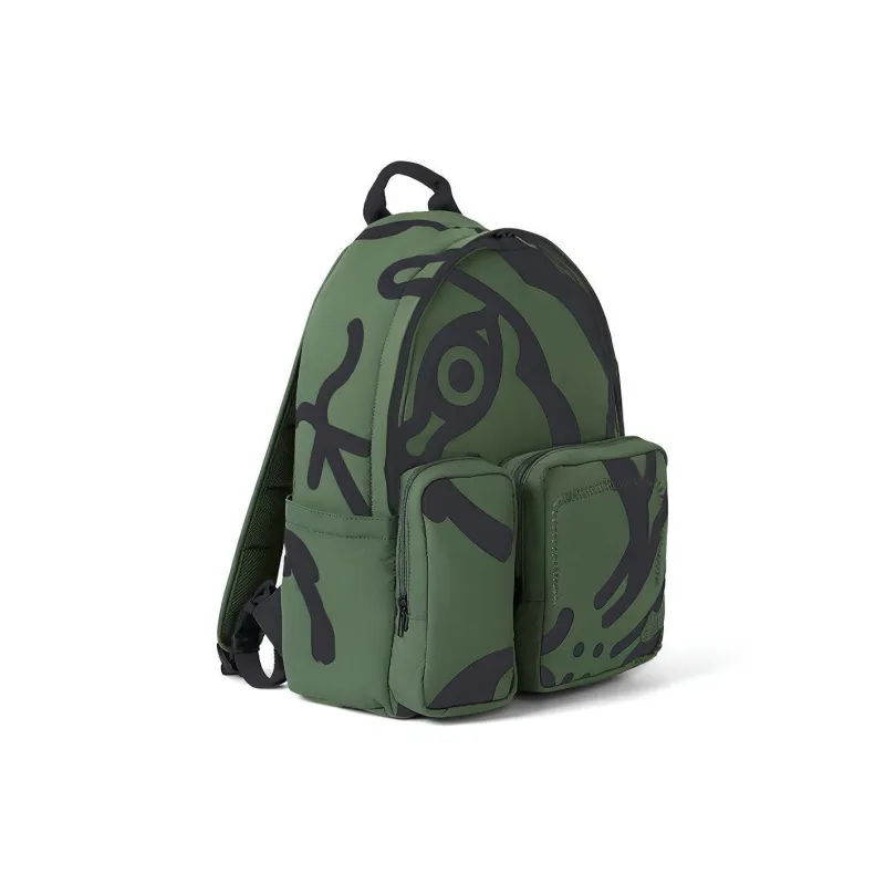 KENZO Nylon Backpack Regular Men's Dark Khaki Green-1