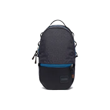 COACH Fabric Double-Sided Backpack Medium Size Women's Blue