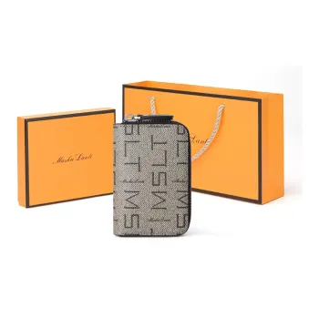 MashaLanti PVC Wallets Card Holders Regular Unisex Gray