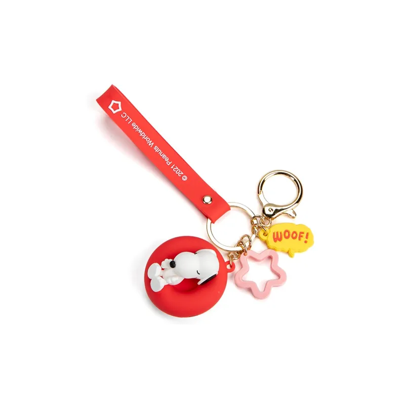 SNOOPY PVC Versatile Keychain Unisex-3