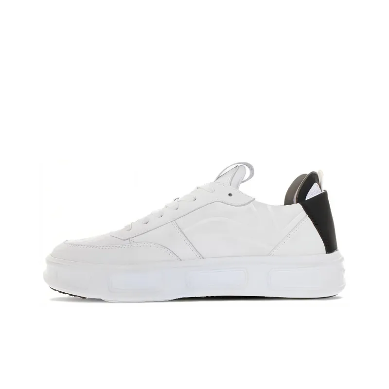 FESSURA Low-Top Skateboard Shoes Unisex White Black-0