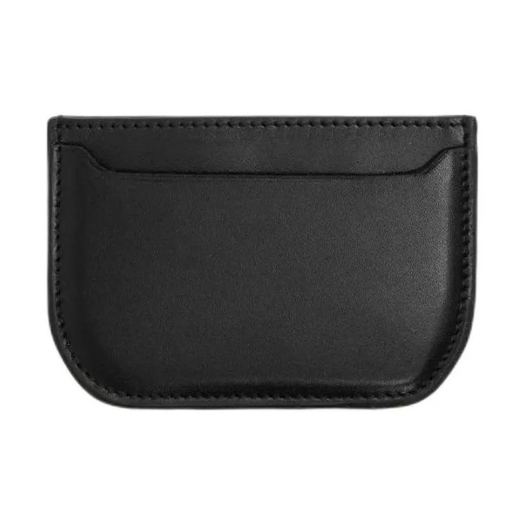 Lemaire Calfskin Card Holder Women's Black-2