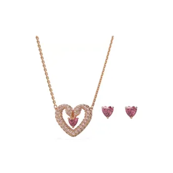 Swarovski Faux Crystal Necklaces Women's Gold