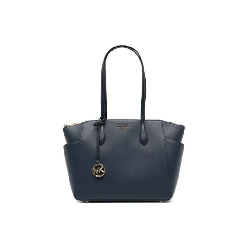 MICHAEL KORS MARILYN Leather One Shoulder Handbag Medium Size Women's Blue-0