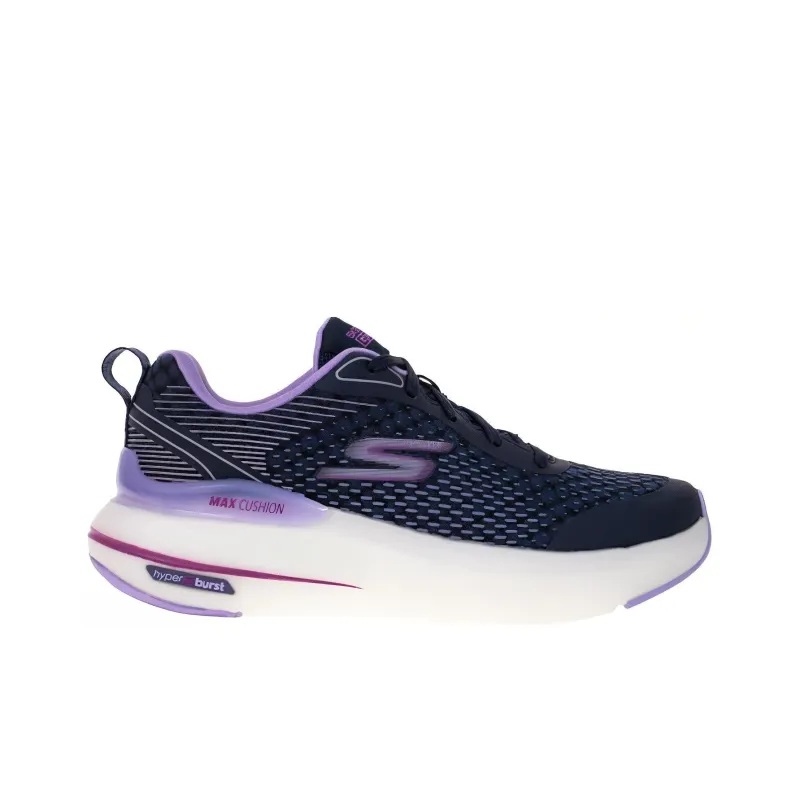 Skechers Cushioning Wear Resistant Low Top Casual Running Shoes Women's Purple-1