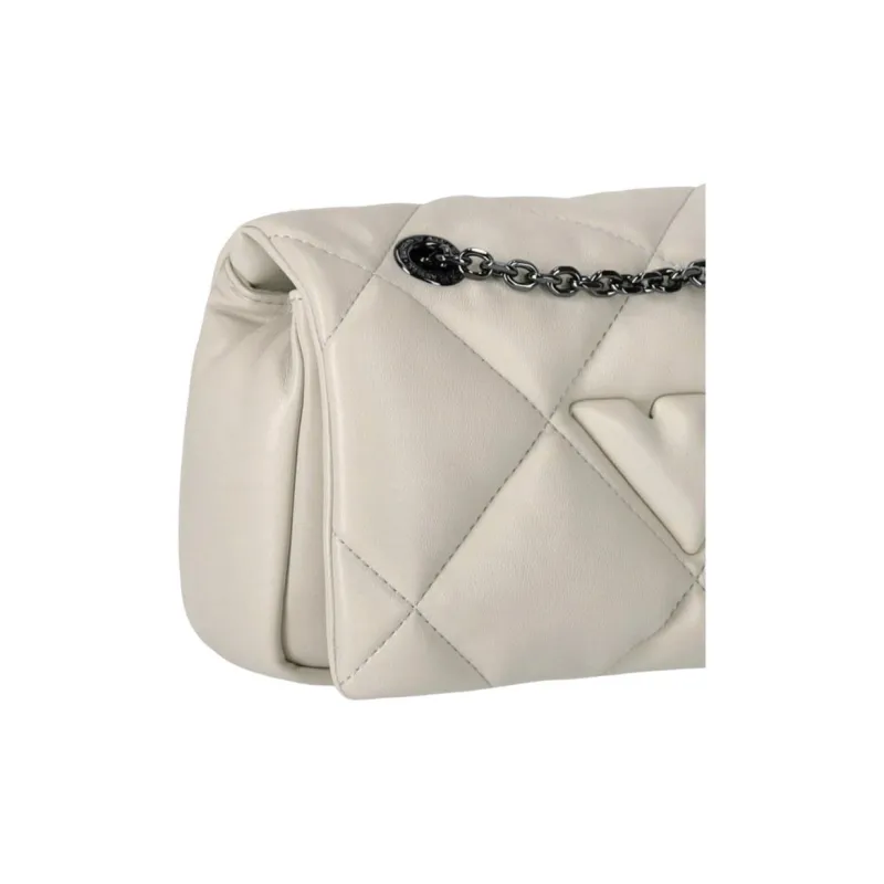 EMPORIO ARMANI Polyurethane Crossbody Bag, Shoulder Bag Women's White-4