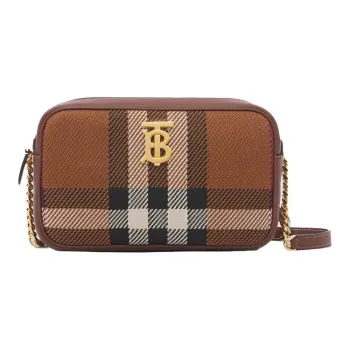 Burberry Lola Bag Wool Camera Bag, Crossbody Bag, Shoulder Bag Women's Birch Brown