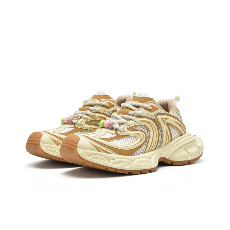 EstherShop Height Increasing Wear-Resistant Lightweight Low-Top Chunky Sneakers Unisex-9