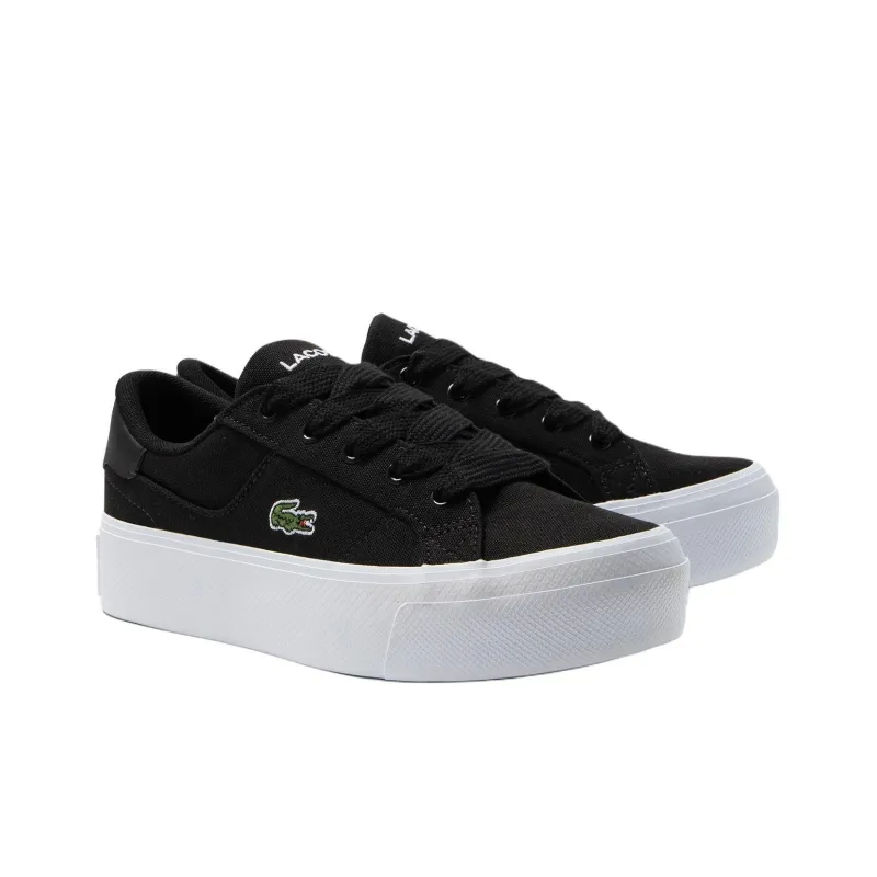 LACOSTE Low Top Skateboard Shoes Women's Black-2