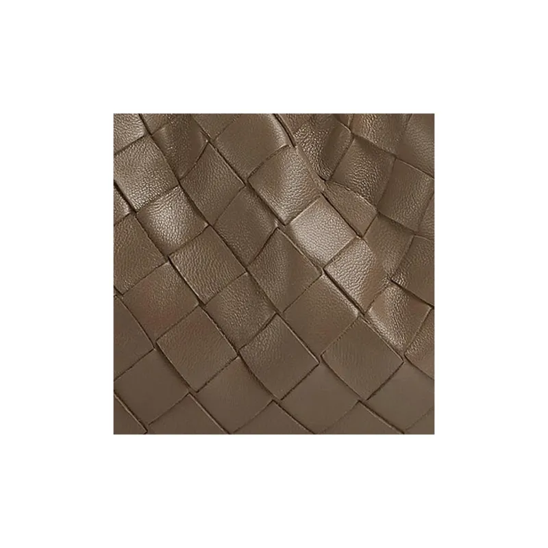 Bottega Veneta POUCH Cloud Bag Lambskin One Shoulder Crossbody Clutches Mini Women's Taupe-4