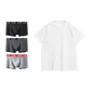 Assorted 3 Colors+270 G Heavyweight Pure White Short-Sleeved Shirt