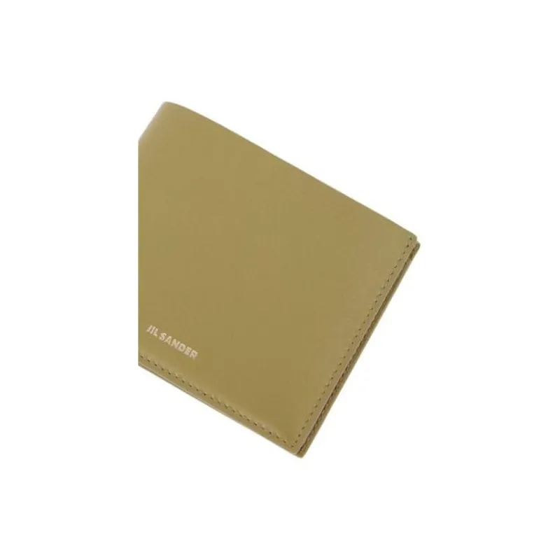 JIL SANDER Leather Wallet Men's Yellow-3