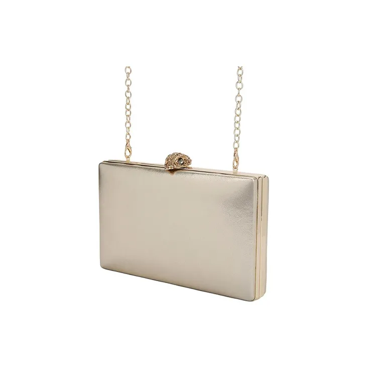 Kurt Geiger London Leather Clutch Women's Beige-2
