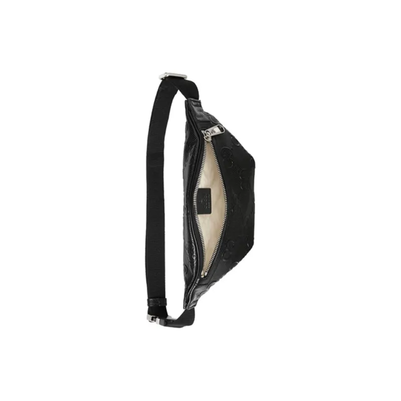 GUCCI Leather Shoulder Bag Crossbody Bag Sling Bag Fanny Pack Regular Unisex Black-6