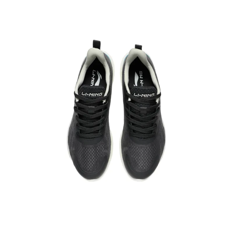 LiNing Qingyi Cushioning Breathable Lightweight Wear Resistant Low Top Running Shoes Men's Black-4