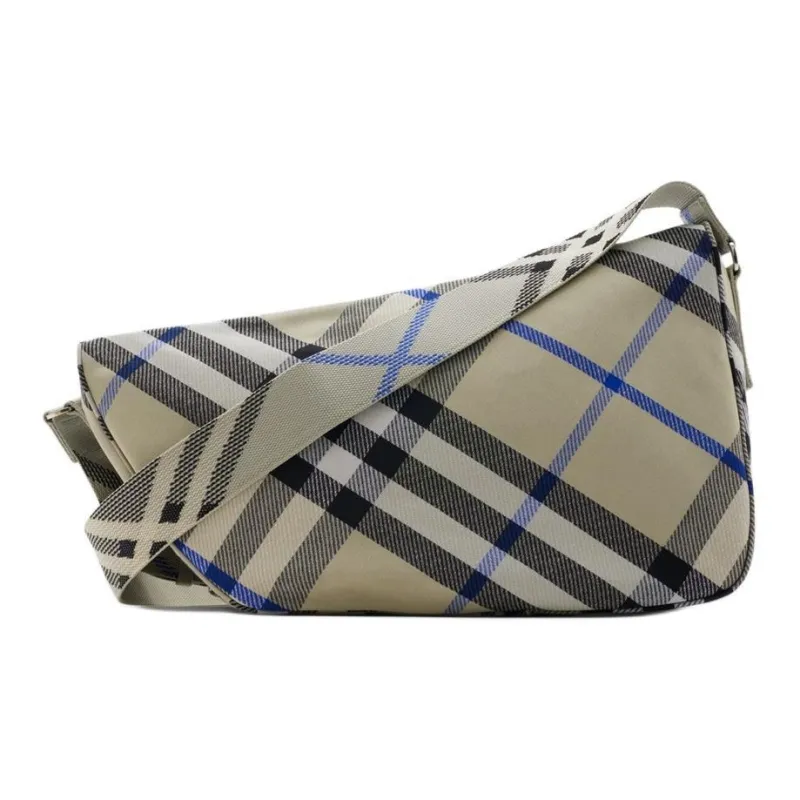 Burberry Cotton Blend Fabric Messenger Bag Crossbody Bag Shoulder Bag Men's Lichen-2