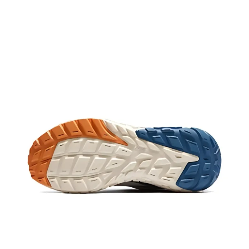 Skechers Sport Cushioned Slip Resistant Low Top Casual Running Shoes Men's Beige Blue-4