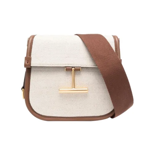 TF TARA Cow Leather With Cotton Crossbody Bag, Shoulder Bag Women's