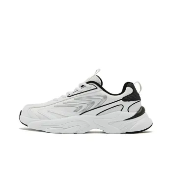 QIAODAN Shock Absorbers With Slip Resistant Features Low Top Casual Running Shoes Women's Jordan White Black