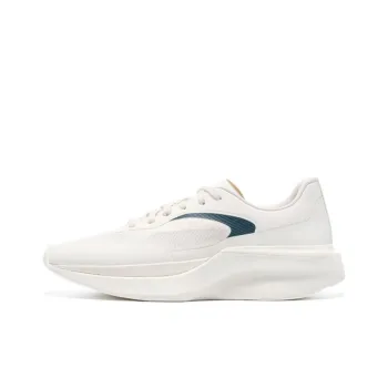 LI NING 1990 Rebound Cushioning Height Increase Casual Running Shoes Men's White Green