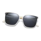 MT2001 Ecru Frame with Black Gray Lens