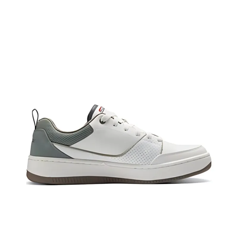 Skechers Cushioned Slip Resistant Low Top Casual Shoes Men's White Cyan-1