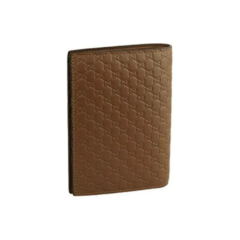 GUCCI Leather Wallet Regular Men's Brown-1