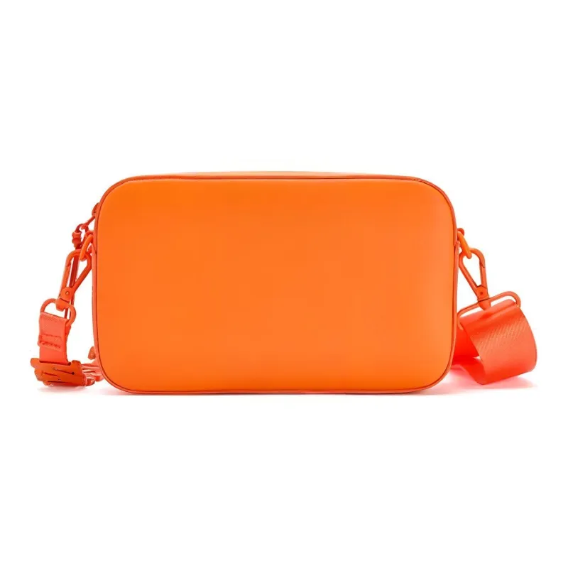 FILA FUSION Polyurethane Camera Bag, Crossbody Bag Unisex Orange-3