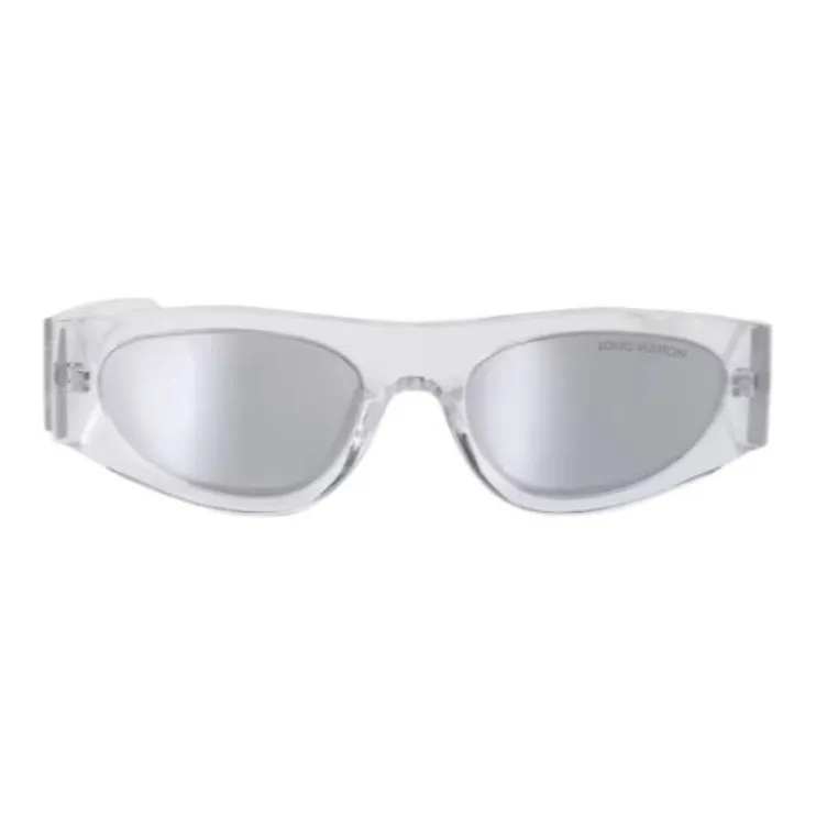 LOUIS VUITTON Cat Eye Sunglasses Men's White-3