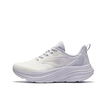 Anta Breathable Height Increasing Low Top Running Shoes Women's Light Purple Gray