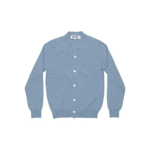 CDG Play Sweaters Unisex Light Blue