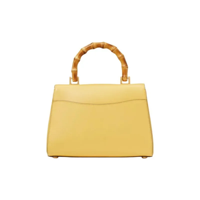 Kate Spade Katy Leather Shoulder Bag Crossbody Bag Handbag Medium Size Women's Yellow-2