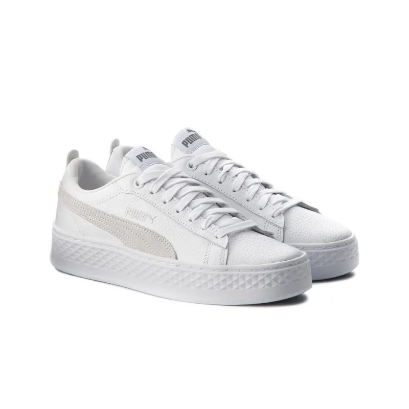 PUMA Smash Platform Low 'White' Women's-2