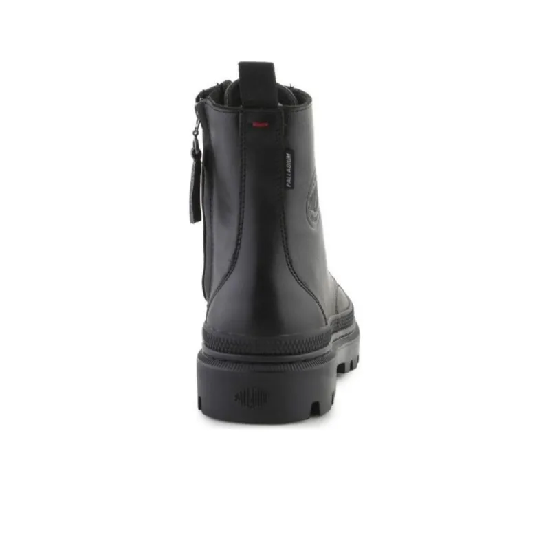 Palladium Off Leather Short Chelsea Boots Women's Black-3