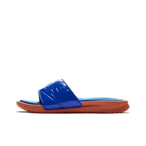 Nike Slide Slippers Women's Blue Brown