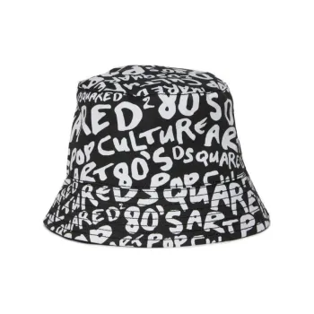 DSQUARED 2 Text Printed Pull On Bucket Hat