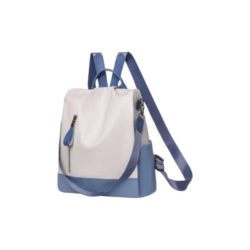 LOUIS ROYALN Cow Leather Backpack Regular Women's White/Khaki/Black