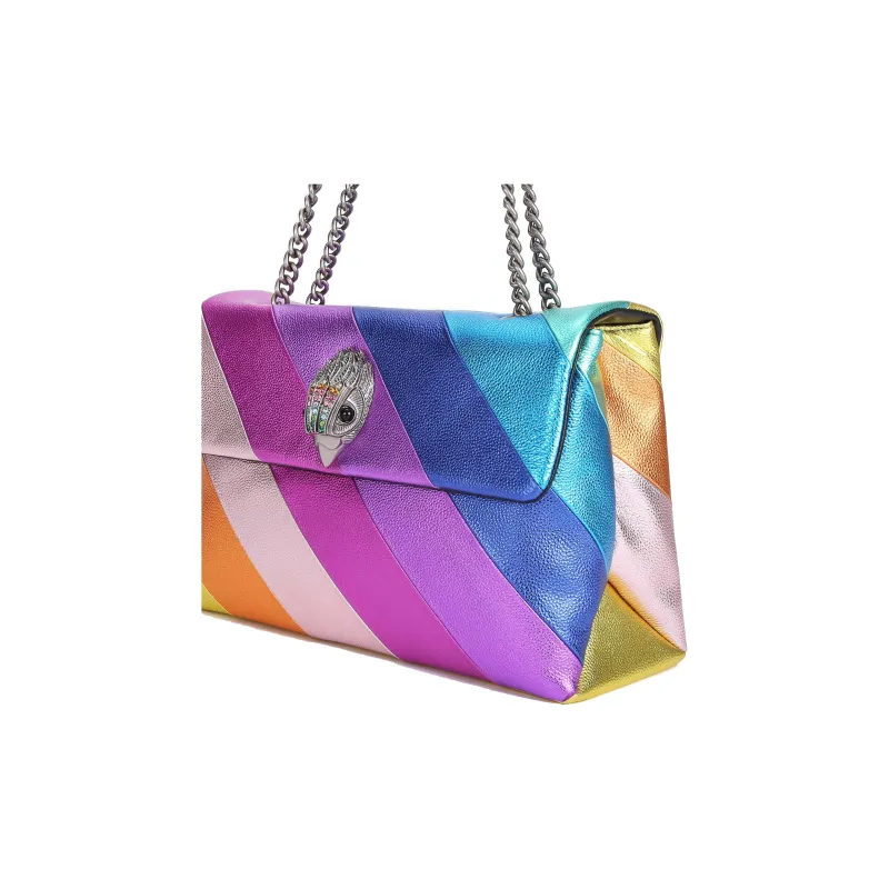 Kurt Geiger London Pebble Texture Cow Leather Shoulder Bag, Crossbody Bag Extra Large Women's Multicolor-4