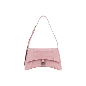Balenciaga Downtown Cow Leather Portable Crossbody Bag Shoulder Bag Women's Pink