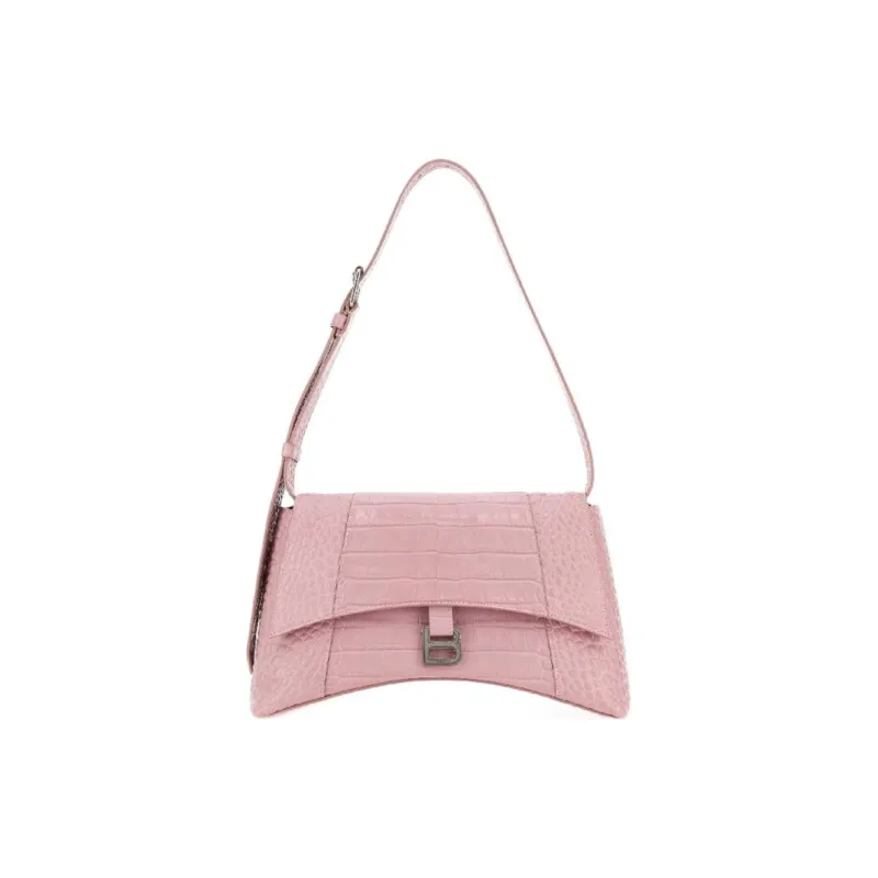 Balenciaga Downtown Cow Leather Portable Crossbody Bag Shoulder Bag Women's Pink-0