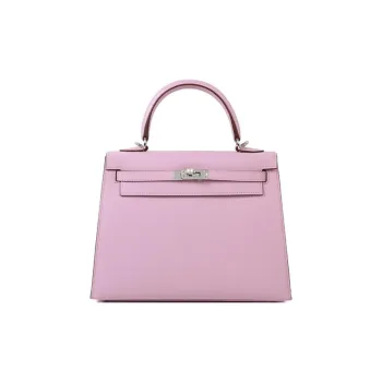 HERMES Kelly Epsom Leather Kelly Bag One Shoulder Handbags Regular Women's X9 Mauve Sylvestre Mallow Purple